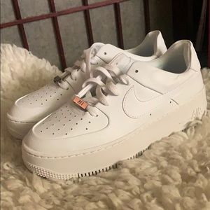 Nike Air Force 1 sage low white size 8 brand new